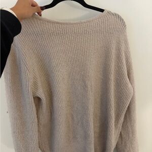 Princess Polly Cream Crew Neck Sweater